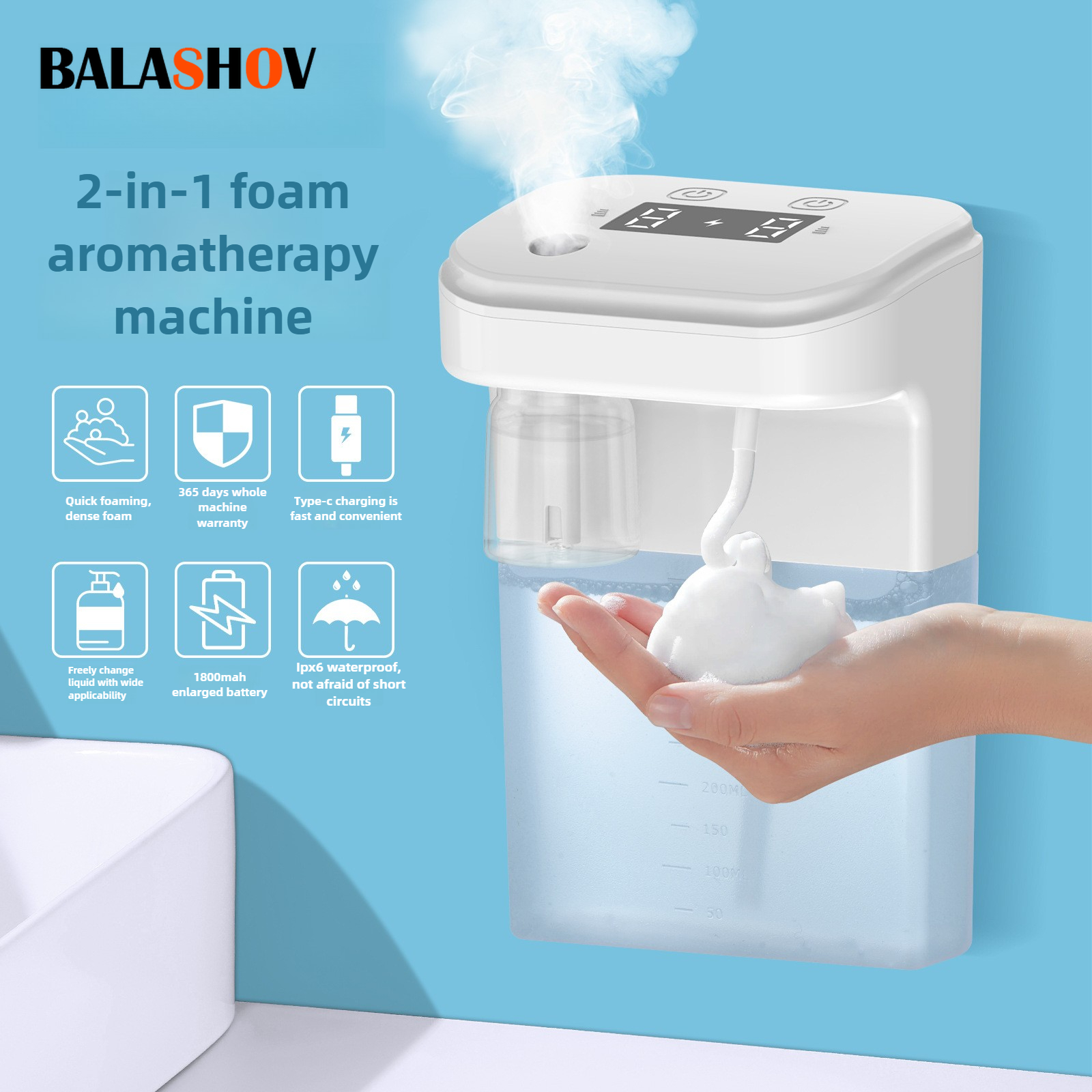 Soap Making Machine - Automatic Soap Dispenser Foam Dispenser 2-in-1
