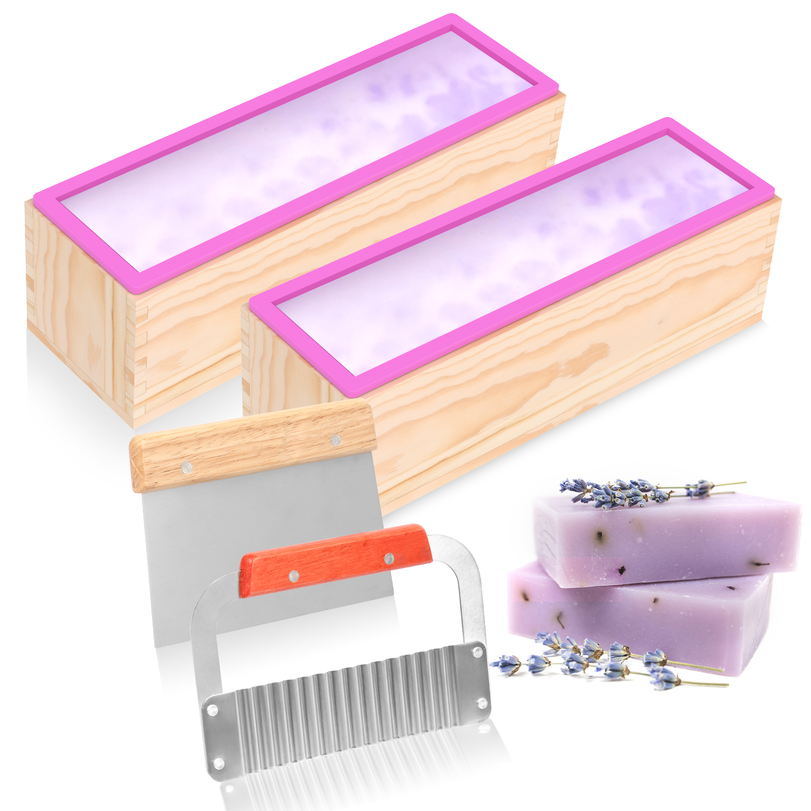 Soap Making Kit For Beginners - 1Set Soap Making Mold Heat Resistant