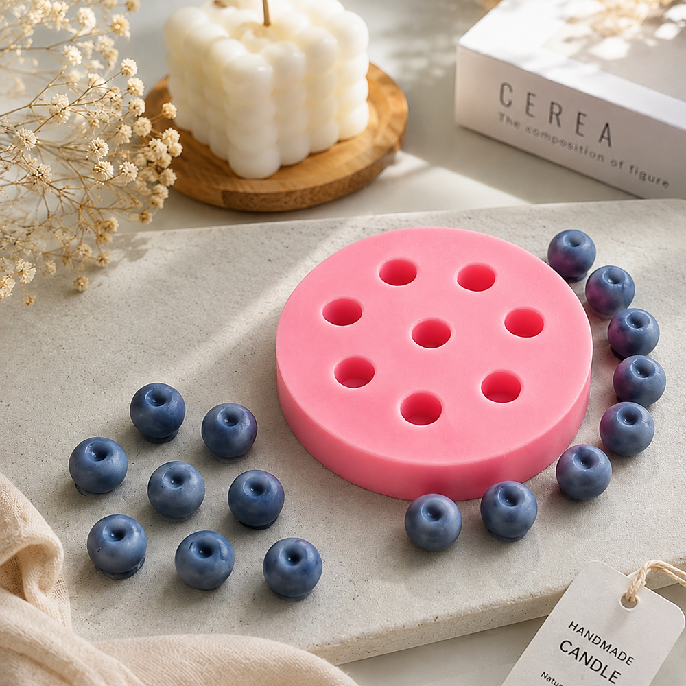Soap Making Supplies Wholesale - Wholesale Fruit Blueberry Silicone Candle Mold