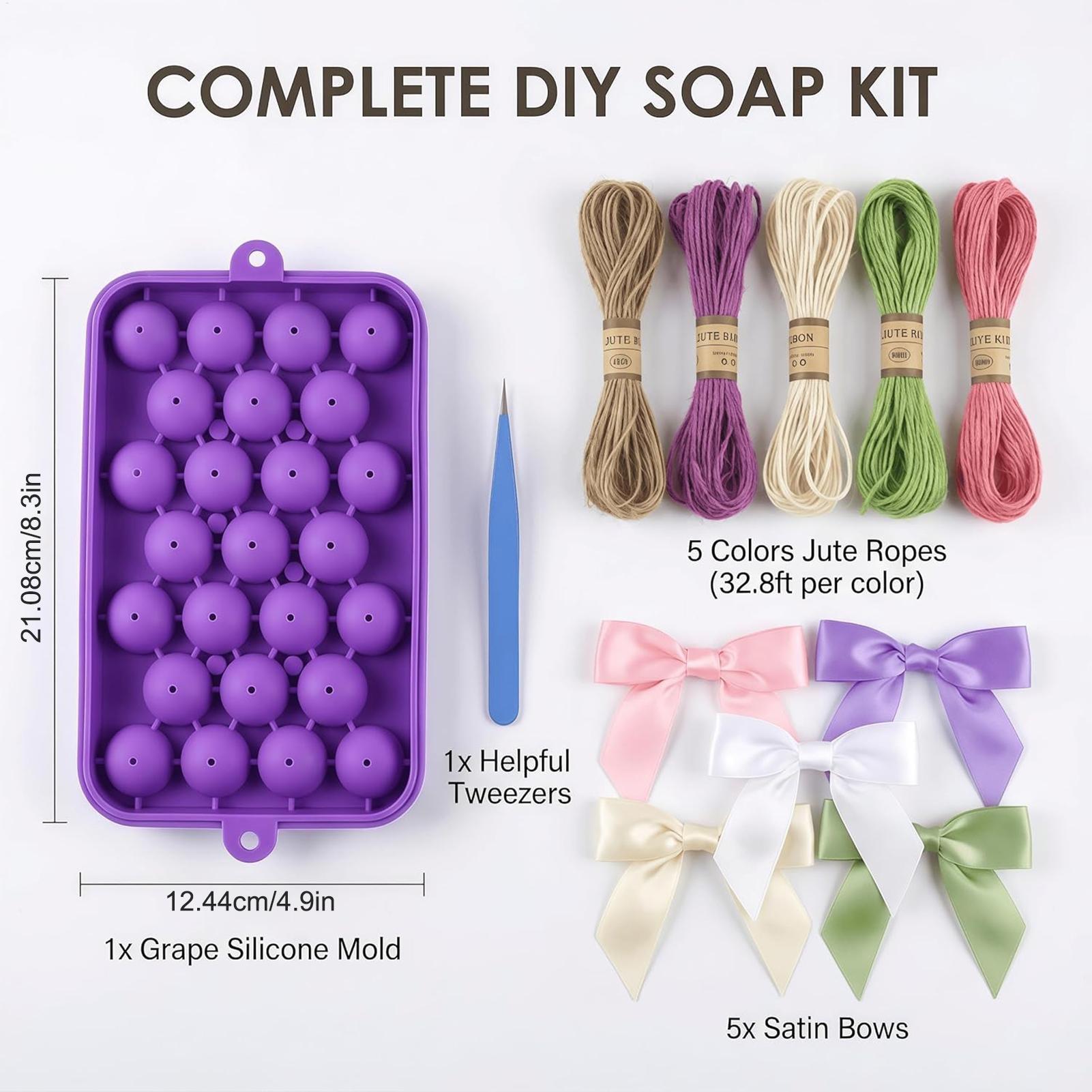 DIY Soap Making Kit Grape Soap - مراجعة Soap Making Kit For Beginners وسعره