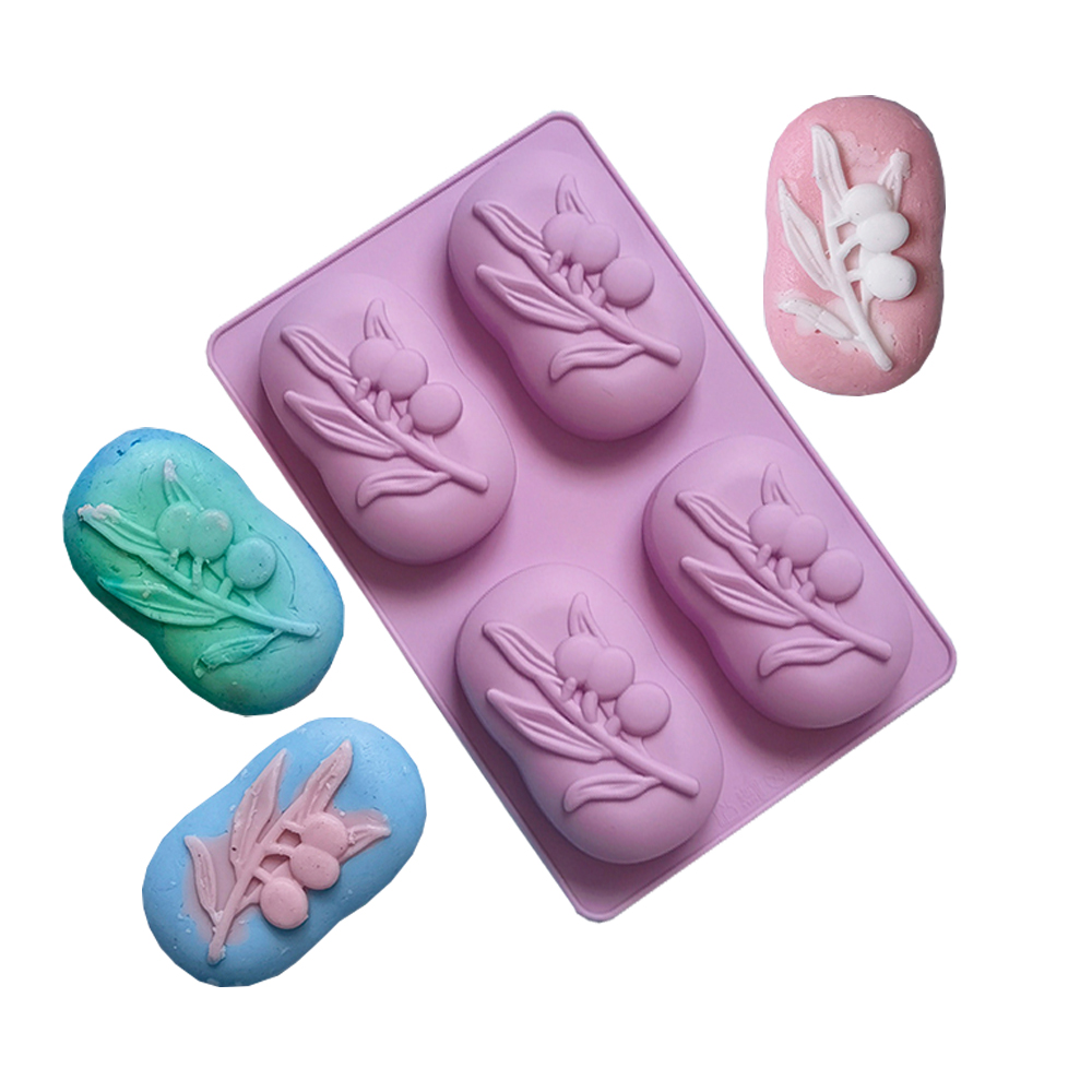 4 Cavities Oval Olive Tree Sil - مراجعة Soap Making Kit For Beginners وسعره