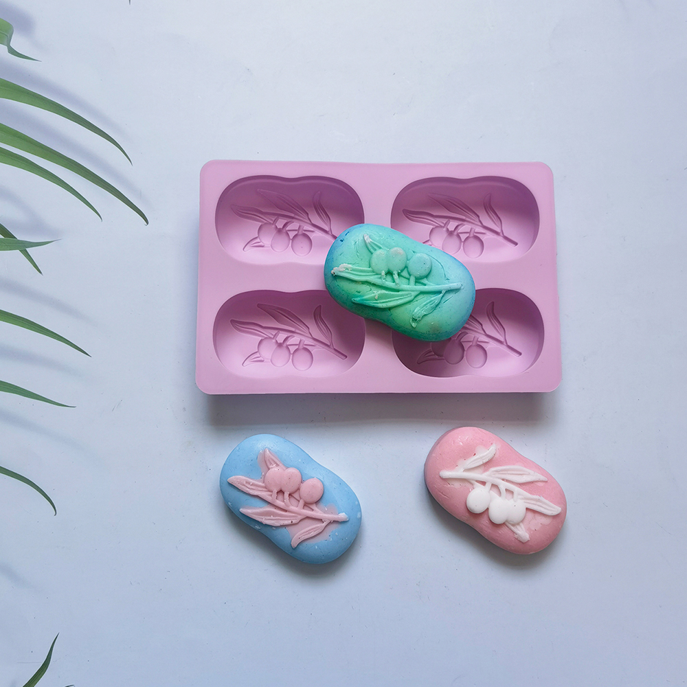 4 Cavities Oval Olive Tree Sil - مراجعة Soap Making Kit For Beginners وسعره