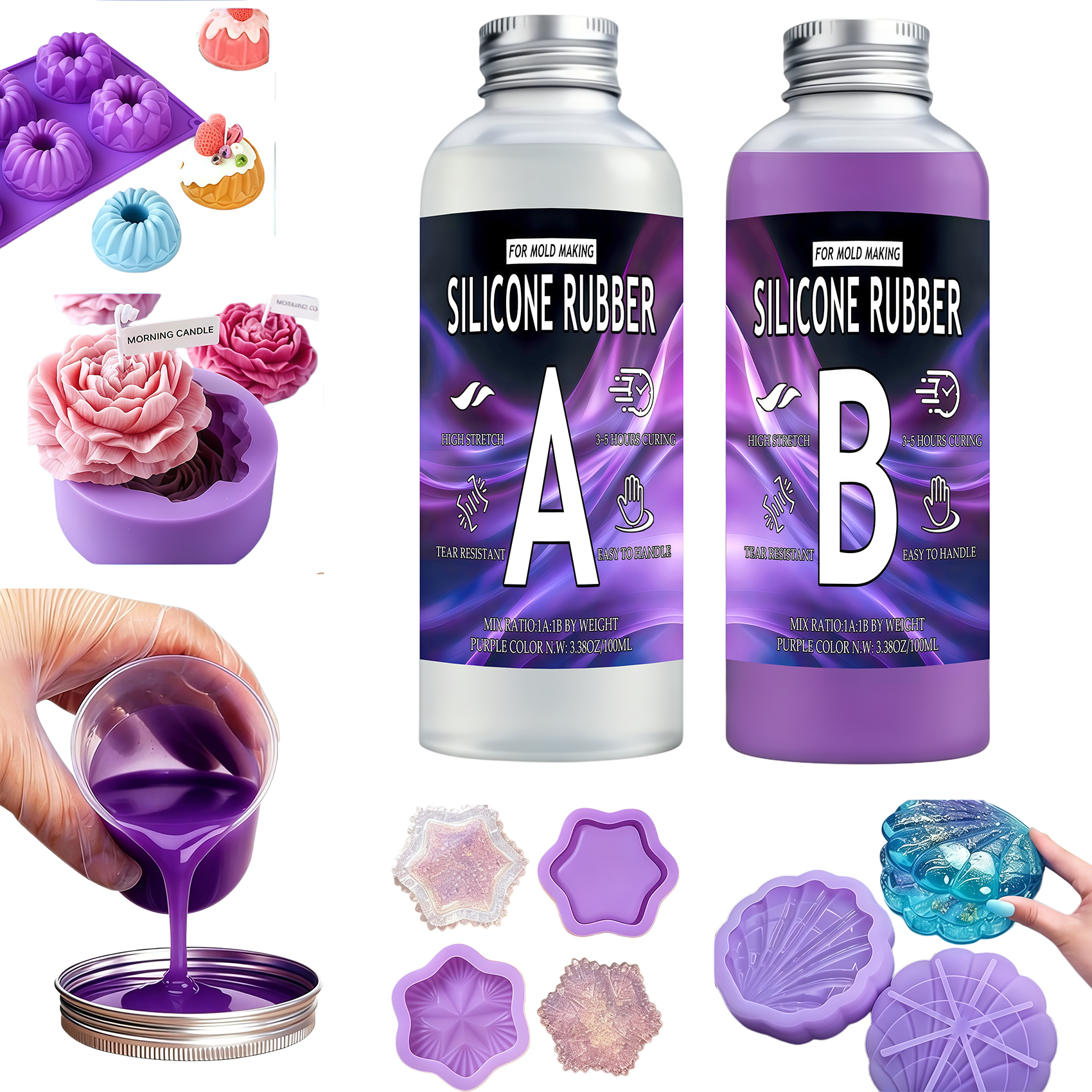 Platinum-cured liquid silicone - مراجعة Soap Making Kit For Beginners وسعره