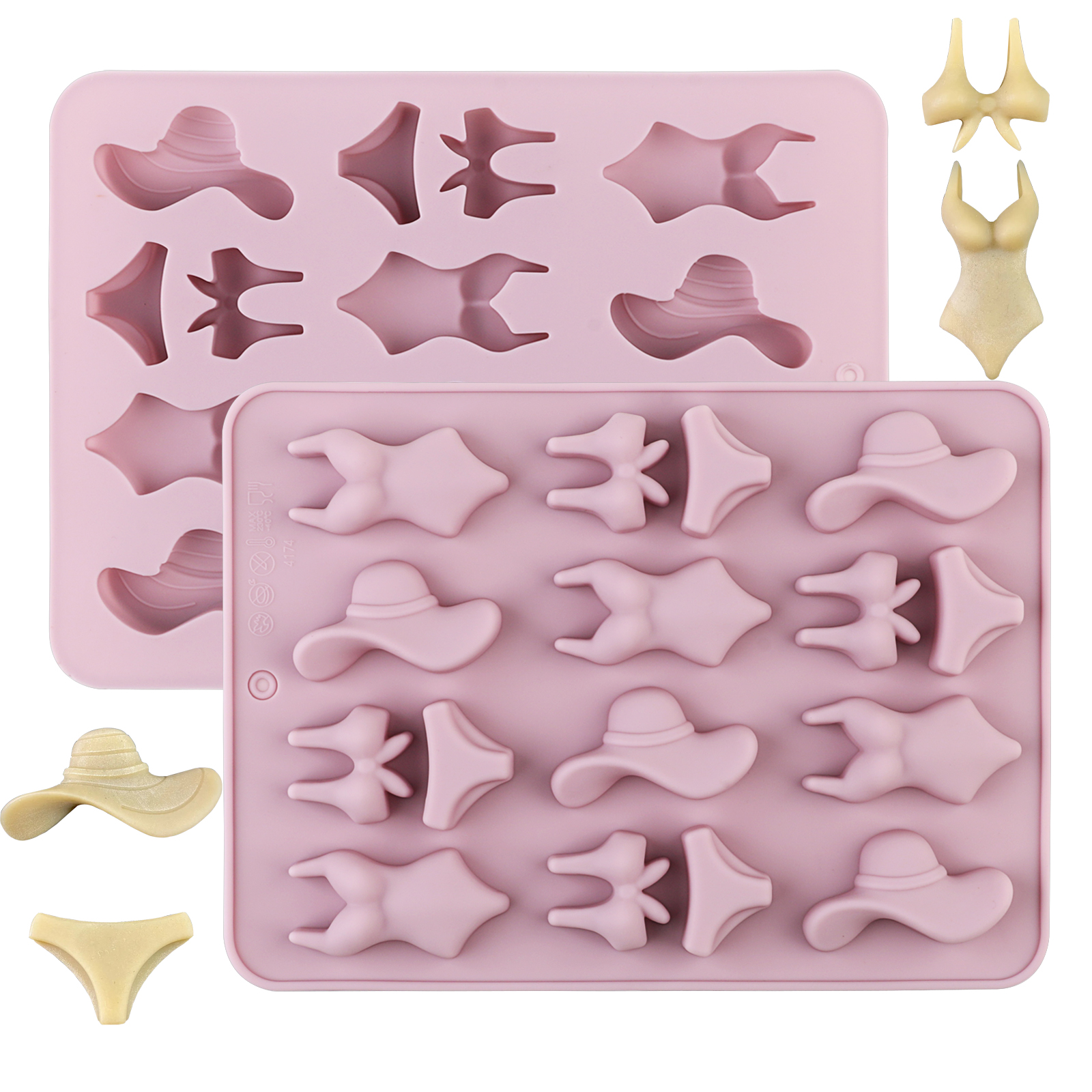 A Summer-Themed Beach Bikini M - مراجعة Soap Making Silicone Molds وسعره