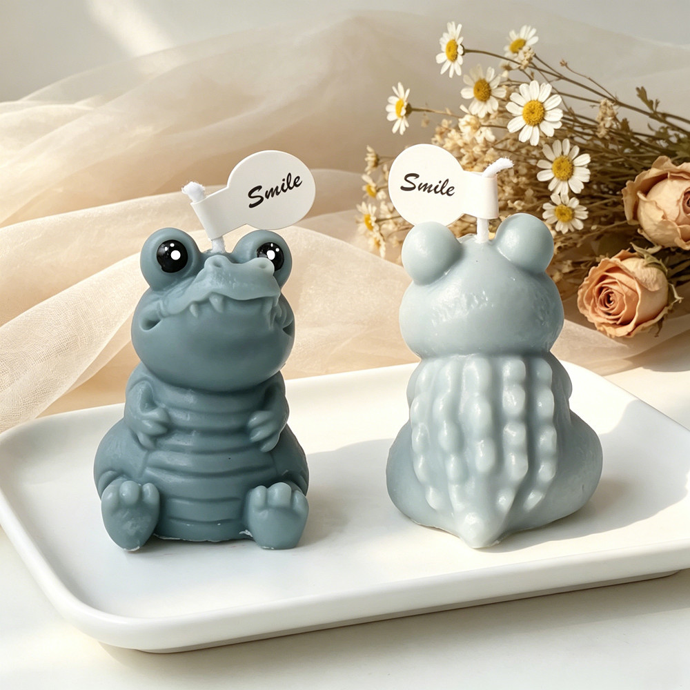 Chibi Crocodile Silicone Candl - مراجعة Soap Making Designs وسعره