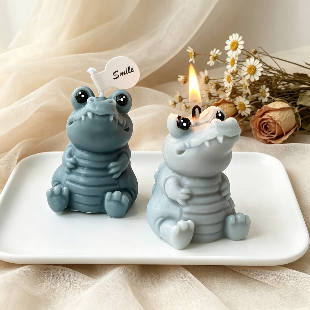 Chibi Crocodile Silicone Candl - مراجعة Soap Making Designs وسعره