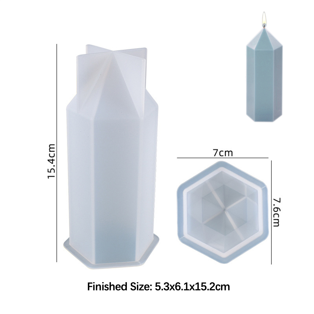 3D Hexagonal Column Candle Mol - مراجعة Soap Making Kit For Beginners وسعره