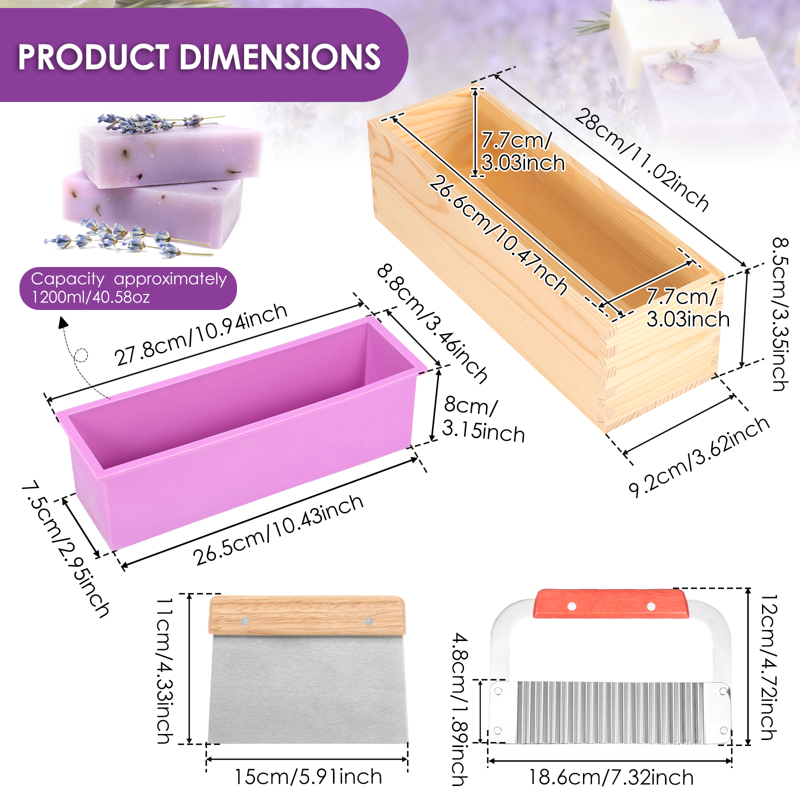 1Set Soap Making Mold Heat Res - مراجعة Soap Making Kit For Beginners وسعره