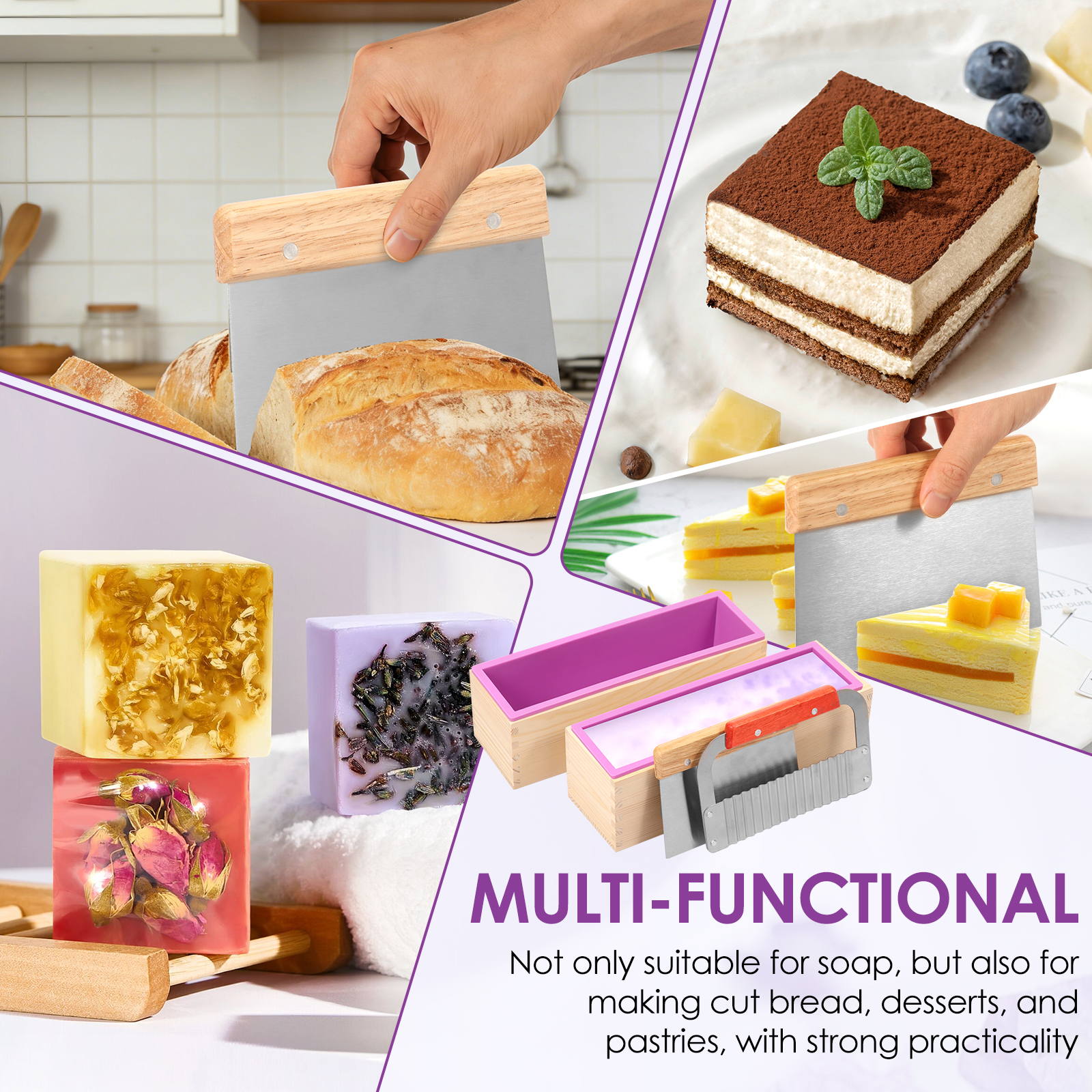 1Set Soap Making Mold Heat Res - مراجعة Soap Making Kit For Beginners وسعره
