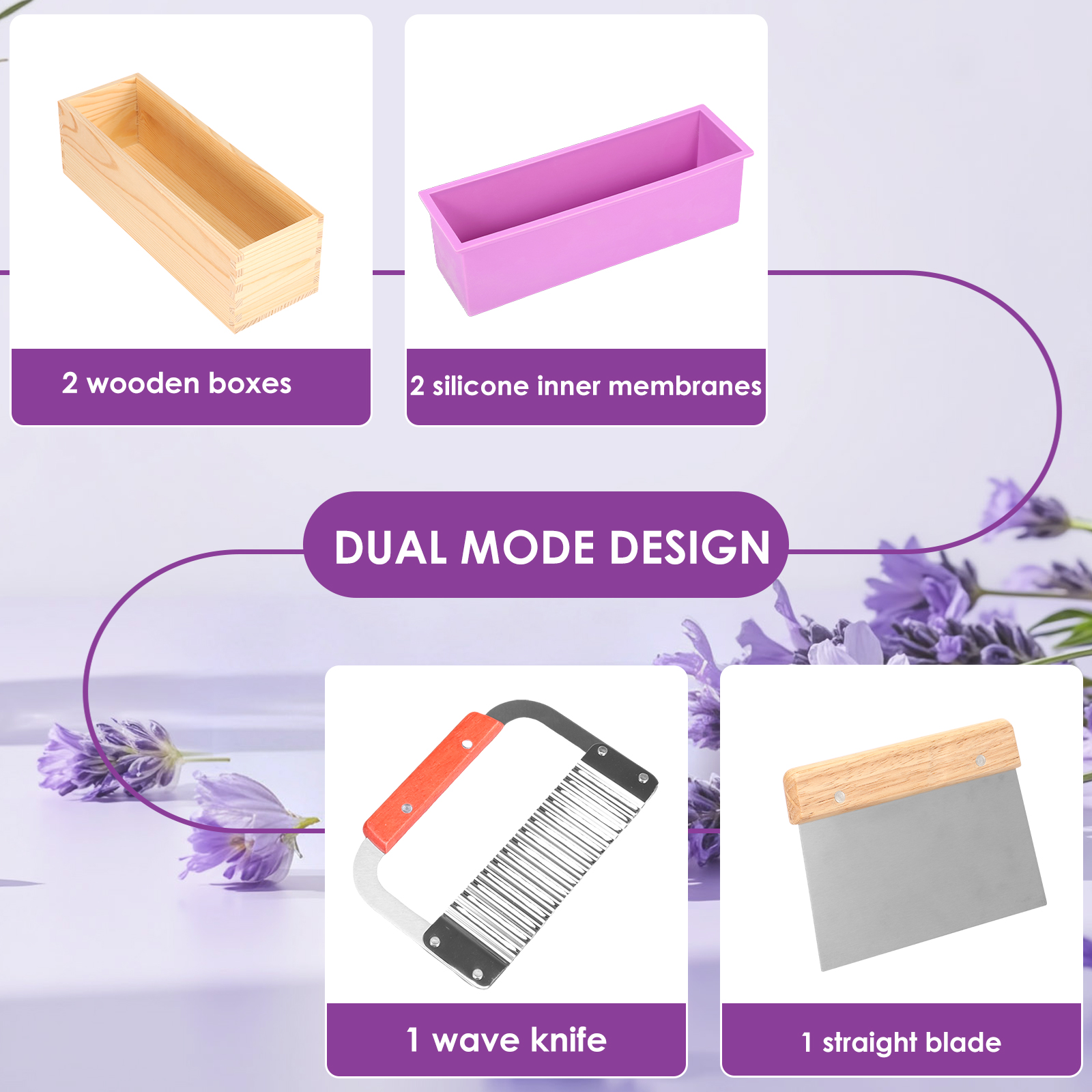1Set Soap Making Mold Heat Res - مراجعة Soap Making Kit For Beginners وسعره