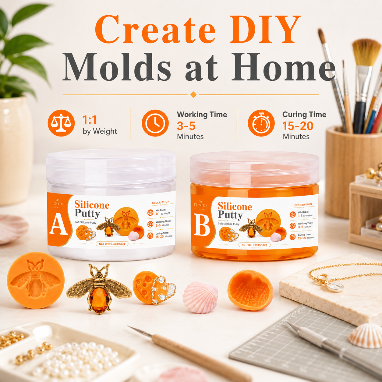 SILICONE PUTTY Making Kit, Fas - مراجعة Soap Making Kit For Beginners وسعره