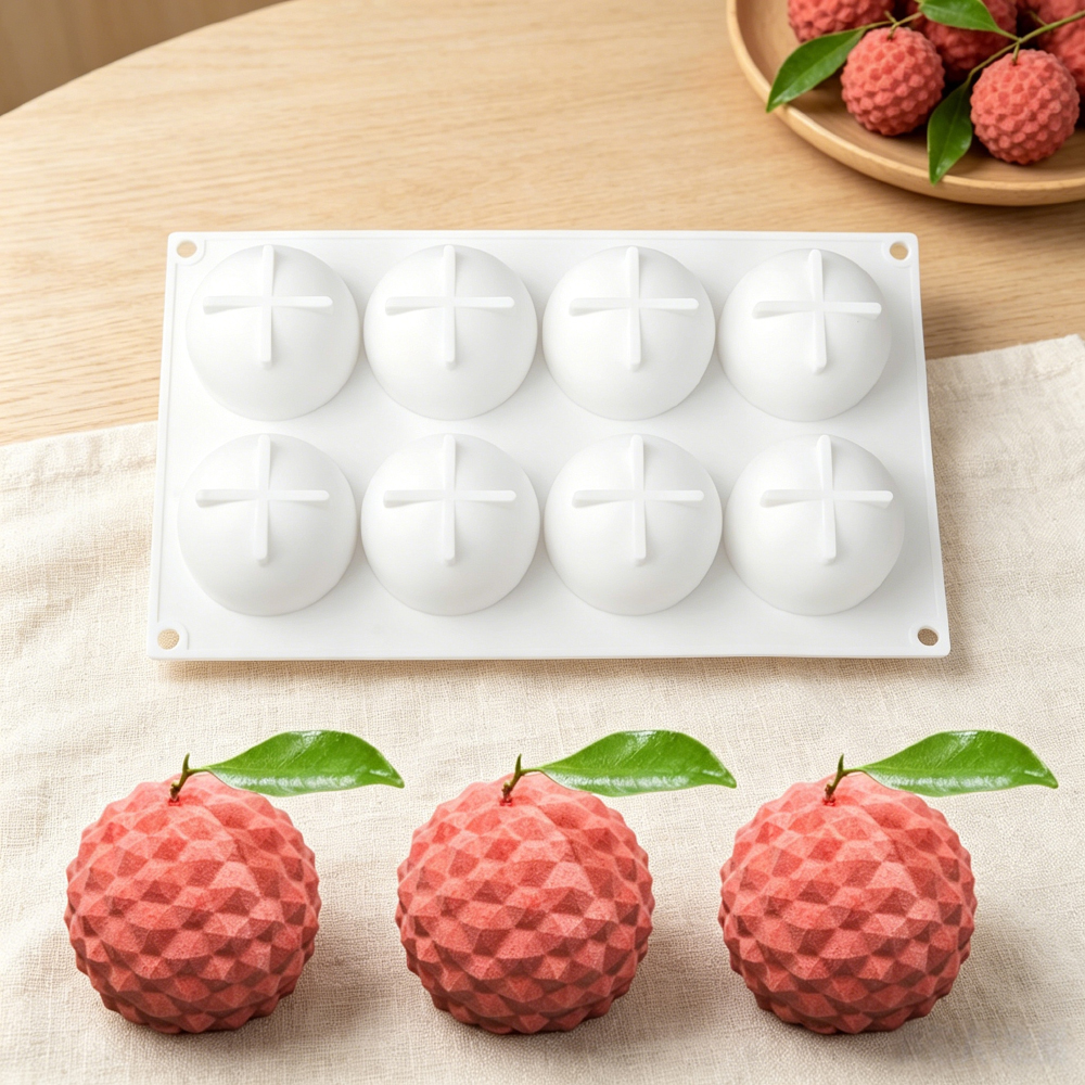 8‑Cavity Lychee Silicone Mold  - مراجعة Soap Making Material وسعره