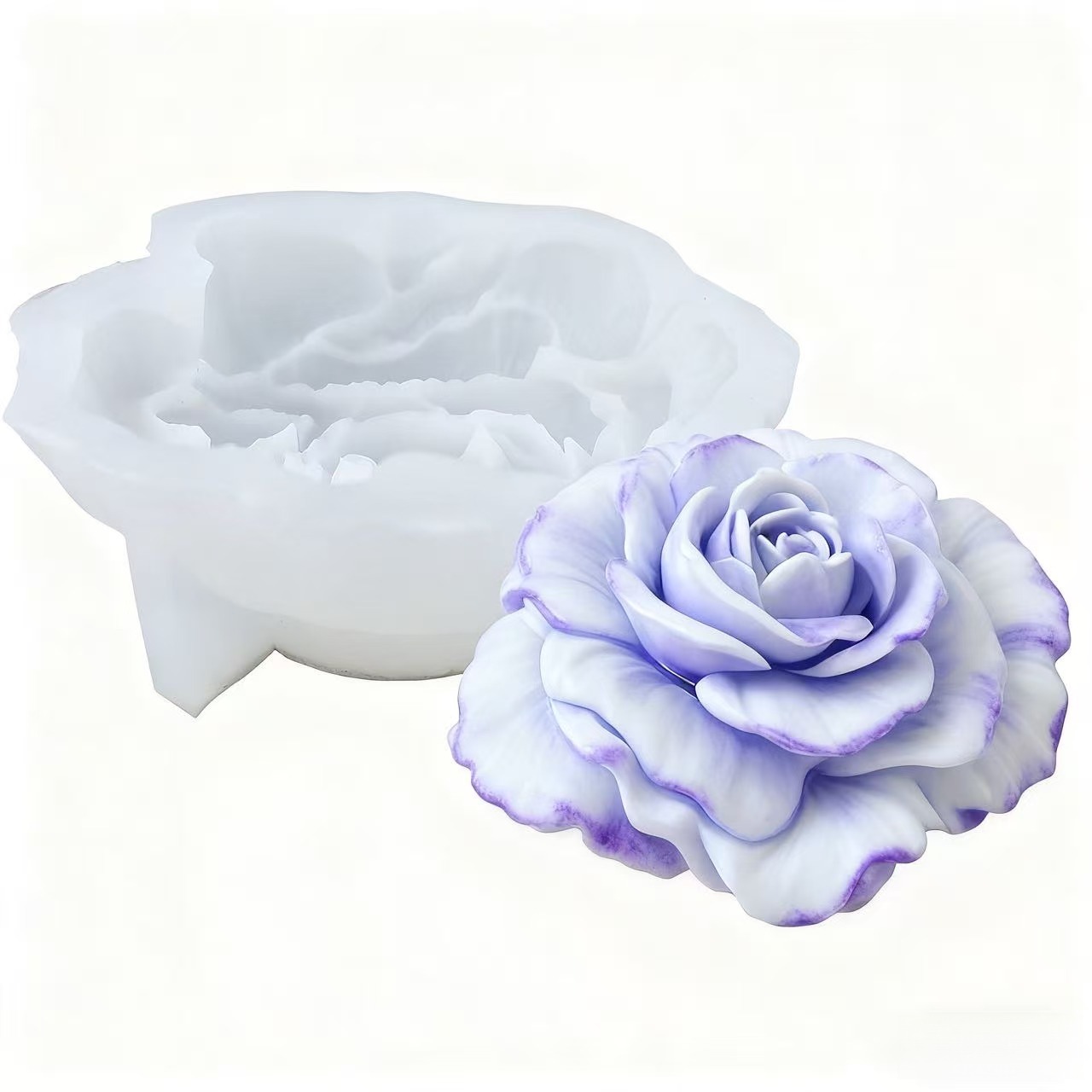 1 Piece 3D Romantic Rose Silic - مراجعة Soap Making Designs وسعره