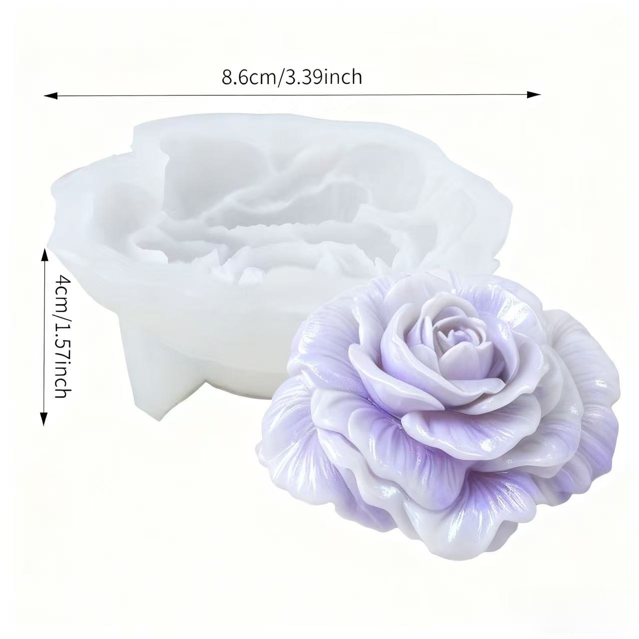 1 Piece 3D Romantic Rose Silic - مراجعة Soap Making Designs وسعره