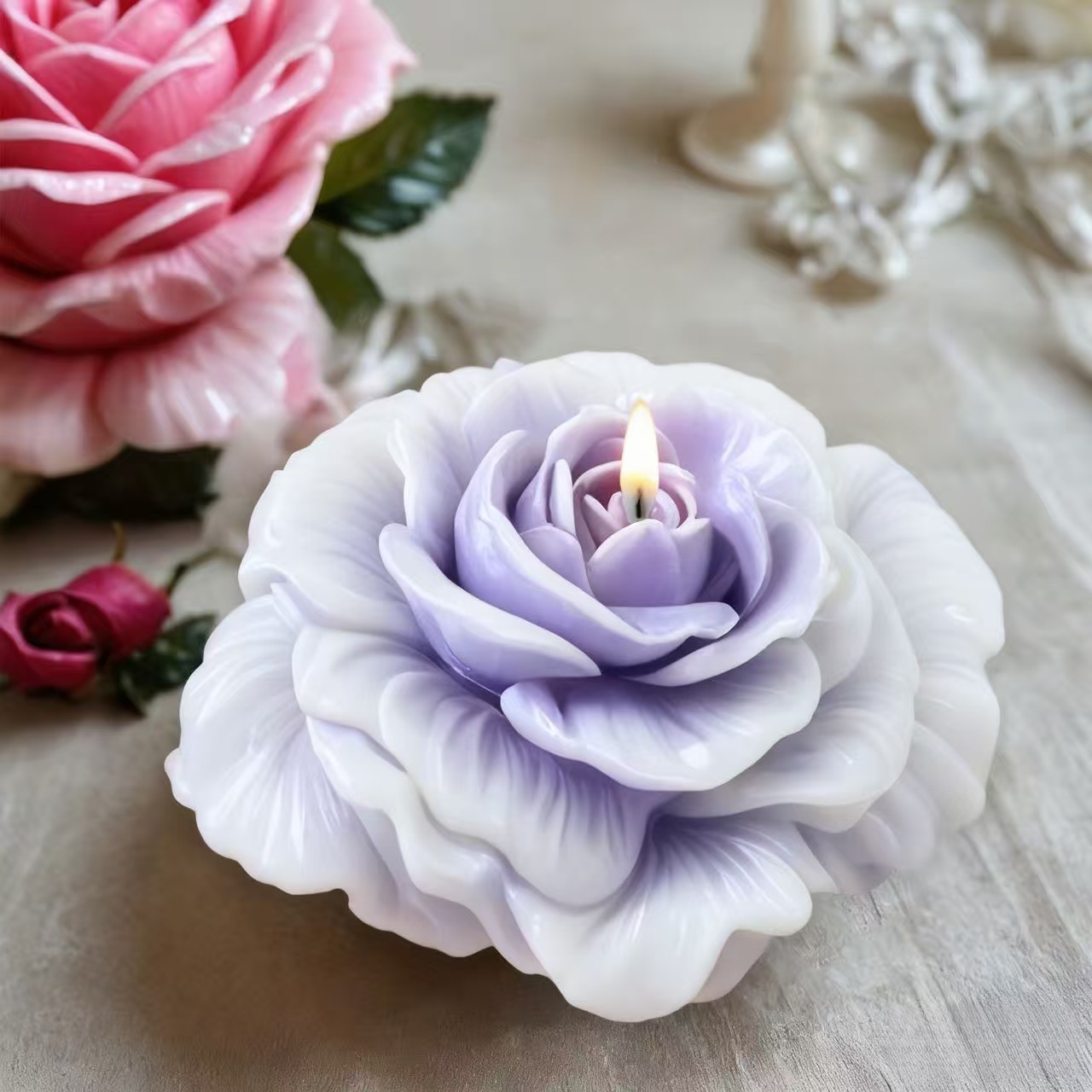 1 Piece 3D Romantic Rose Silic - مراجعة Soap Making Designs وسعره