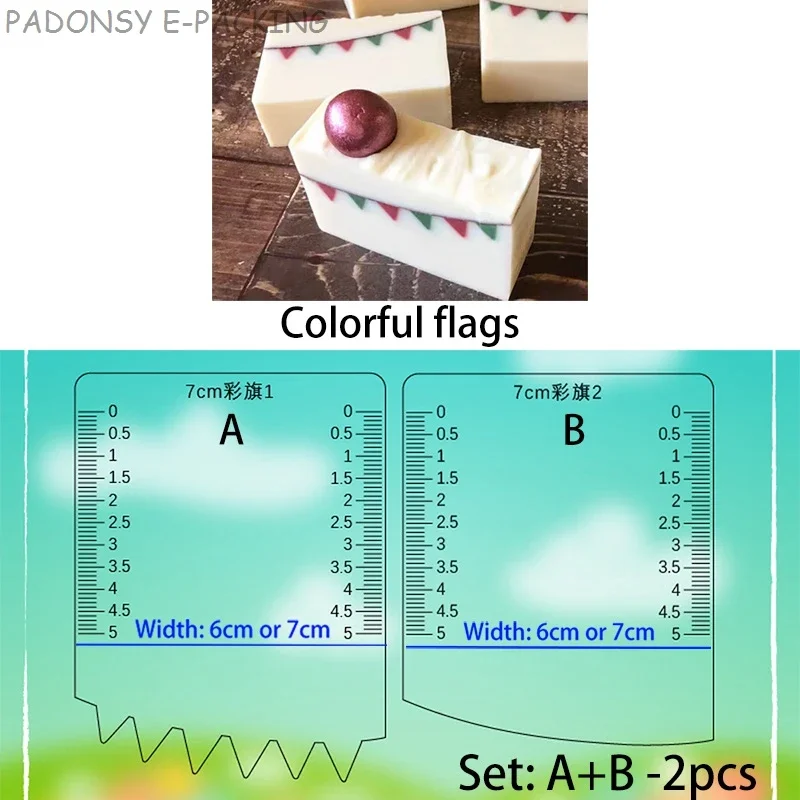Colored Flag Handmade Soap Scr - مراجعة Soap Making Designs وسعره