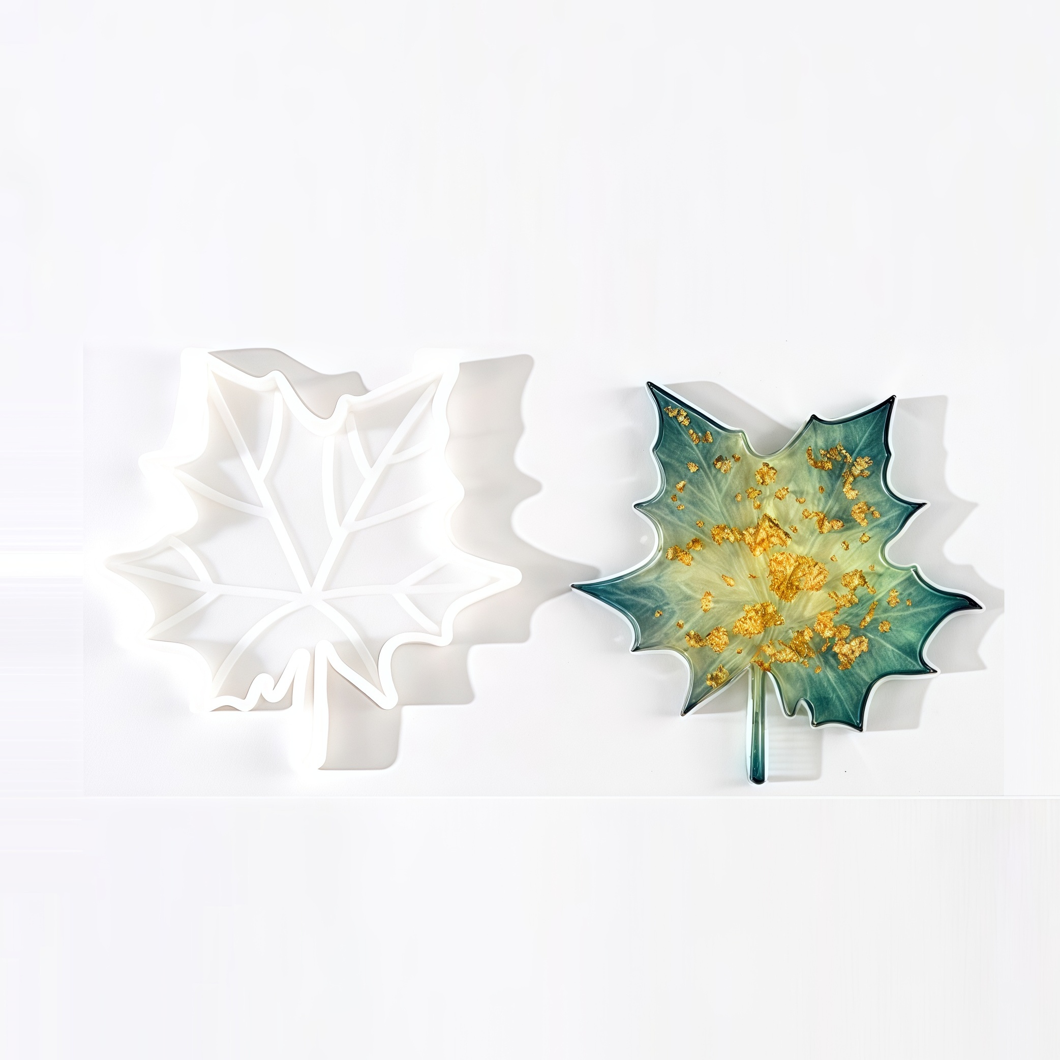 1PC Maple Leaf shaped Silicone - مراجعة Soap Making Silicone Molds وسعره