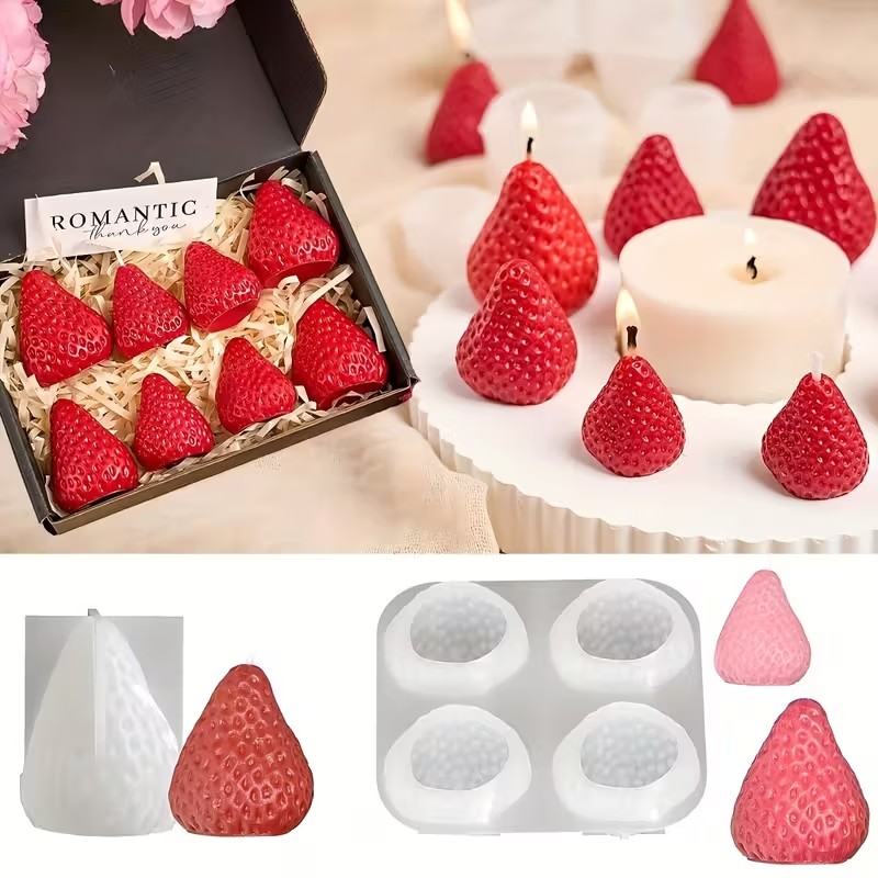 Strawberry Silicone Candle Mol - مراجعة Soap Making Party وسعره