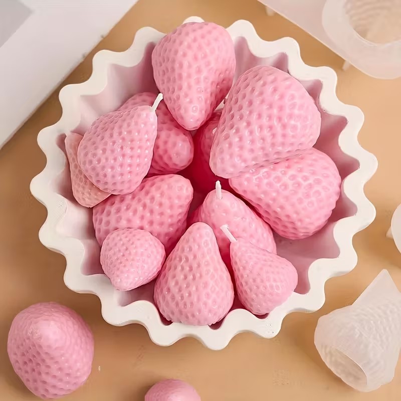 Strawberry Silicone Candle Mol - مراجعة Soap Making Party وسعره
