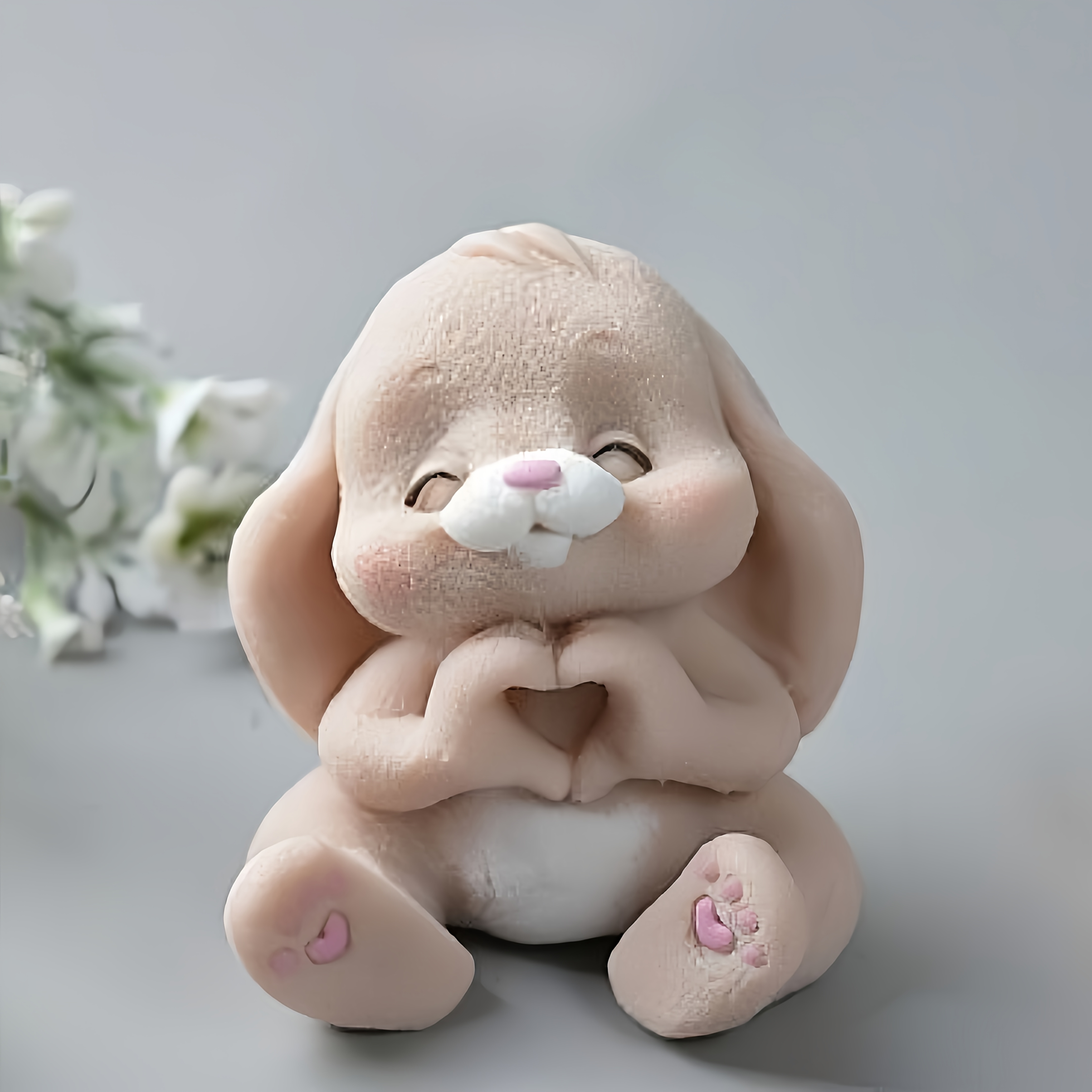 1pc Adorable Rabbit Resin Sili - مراجعة Soap Making Silicone Molds وسعره