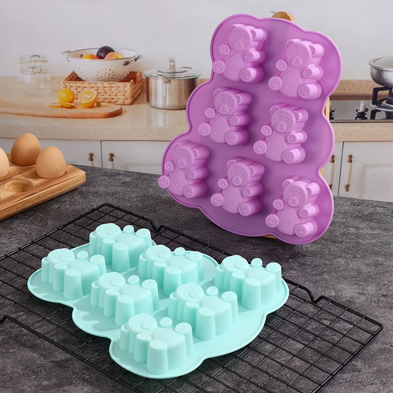 Silicone Gummy Bear Molds,Jell - مراجعة Soap Making Silicone Molds وسعره