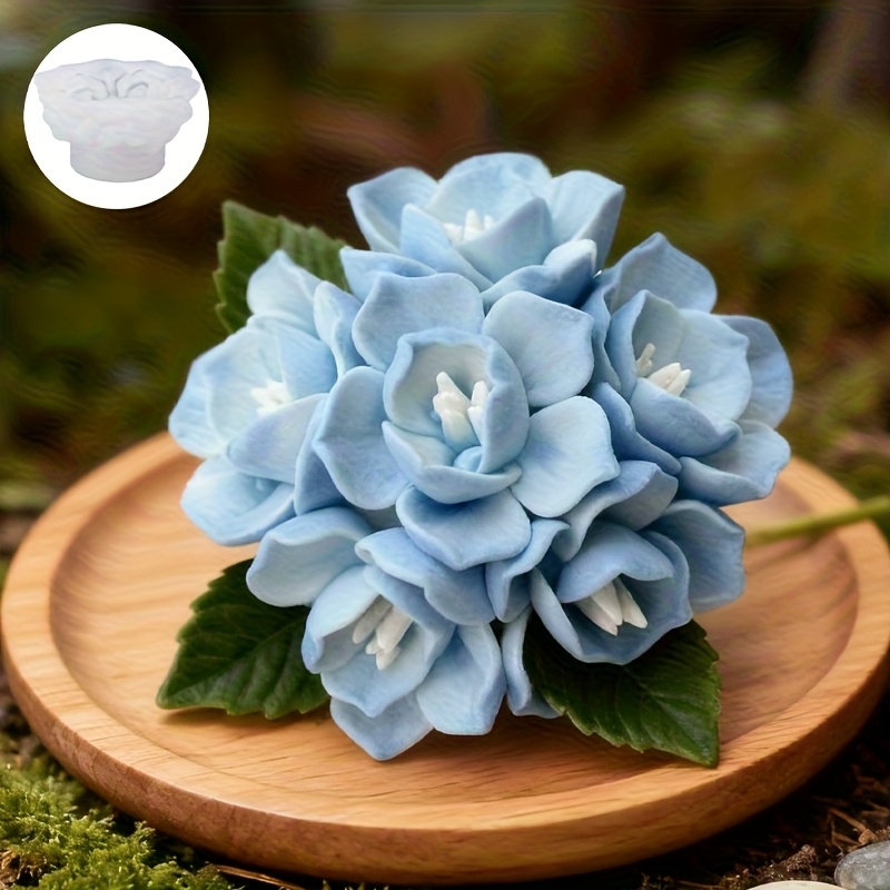 1 Hydrangea Candle Silicone Mo - مراجعة Soap Making Silicone Molds وسعره