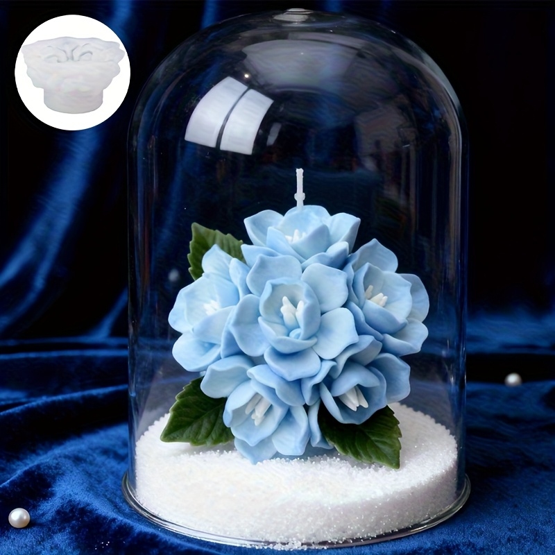 1 Hydrangea Candle Silicone Mo - مراجعة Soap Making Silicone Molds وسعره