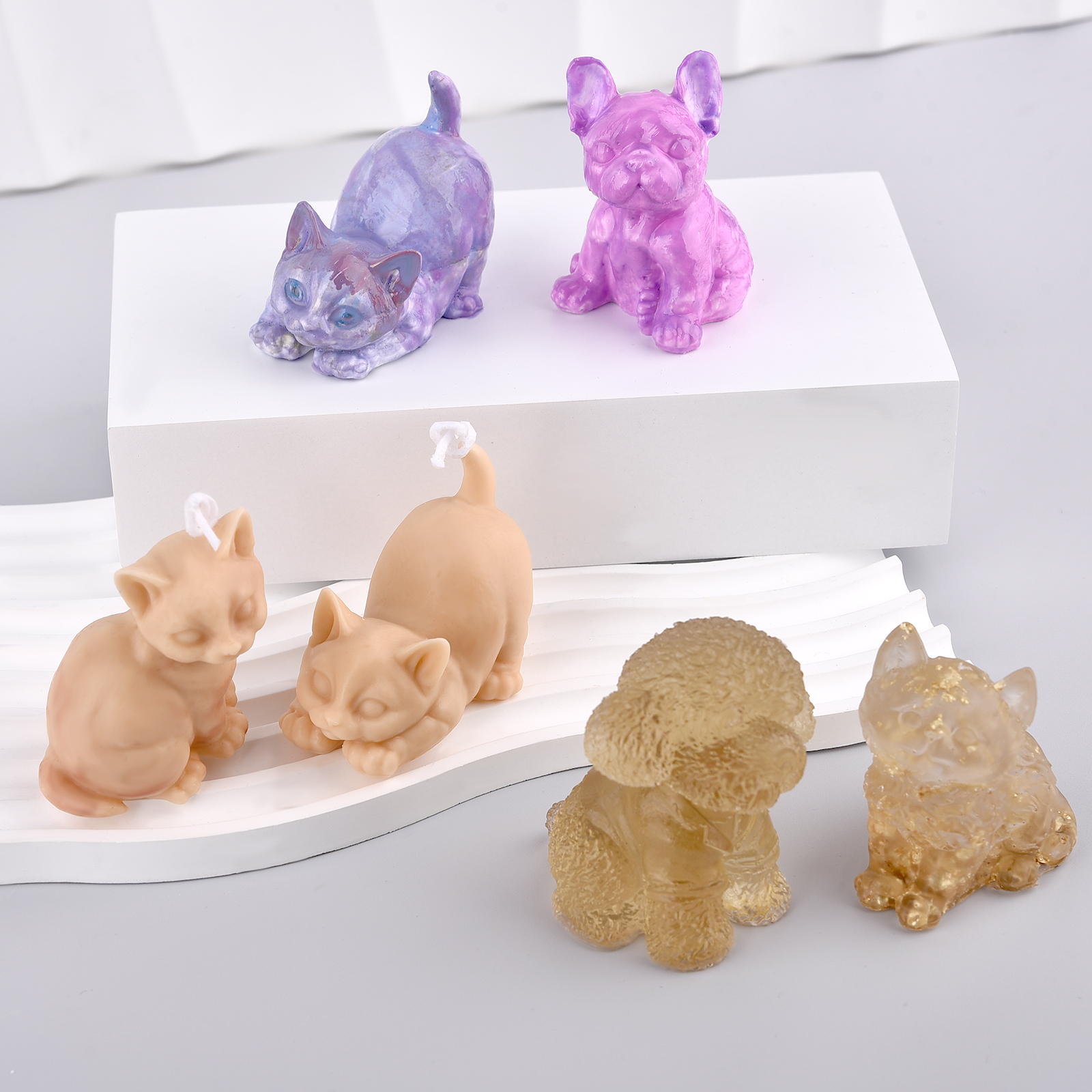 3D Dogs Cats Silicone Mold For - مراجعة Soap Making In Home وسعره