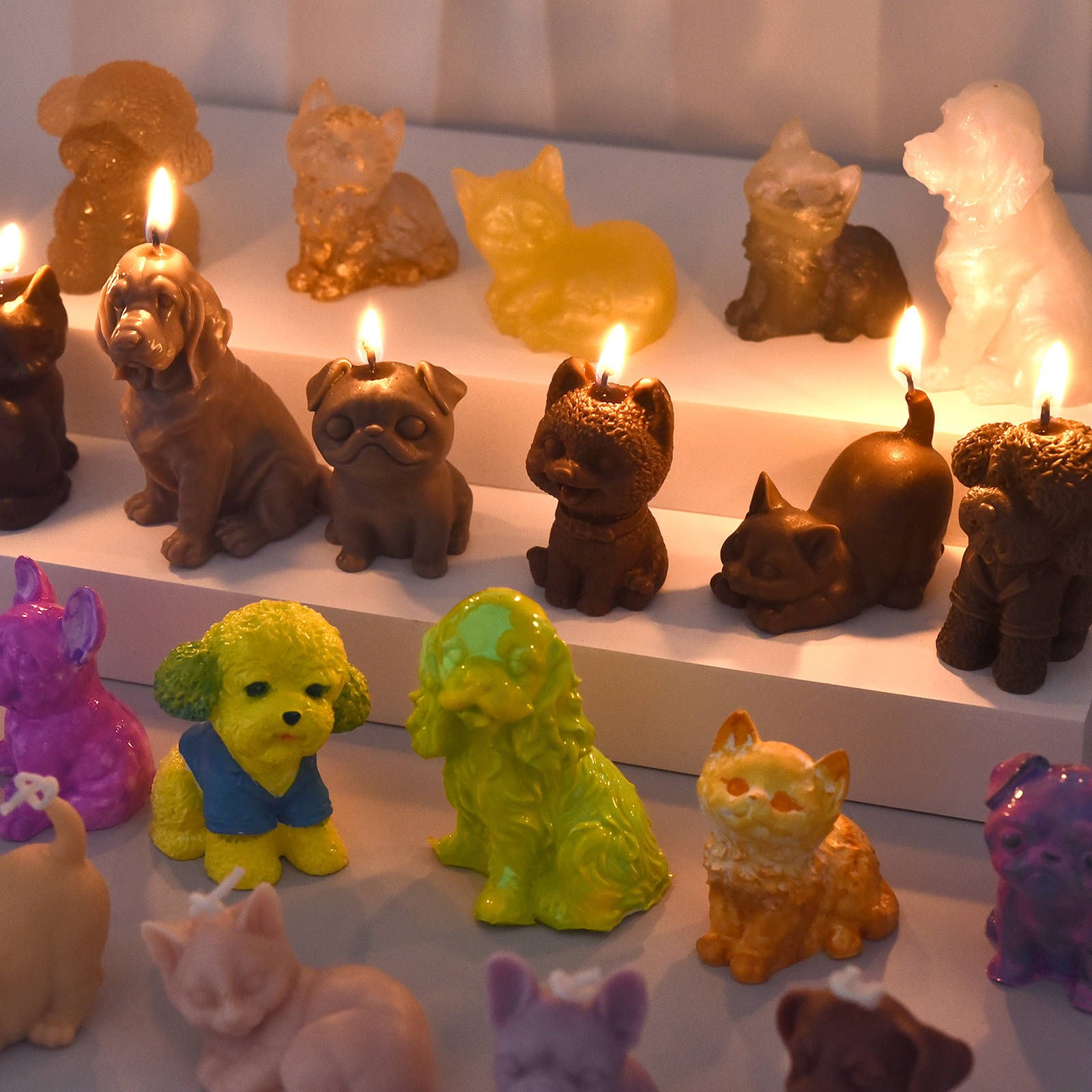 3D Dogs Cats Silicone Mold For - مراجعة Soap Making In Home وسعره