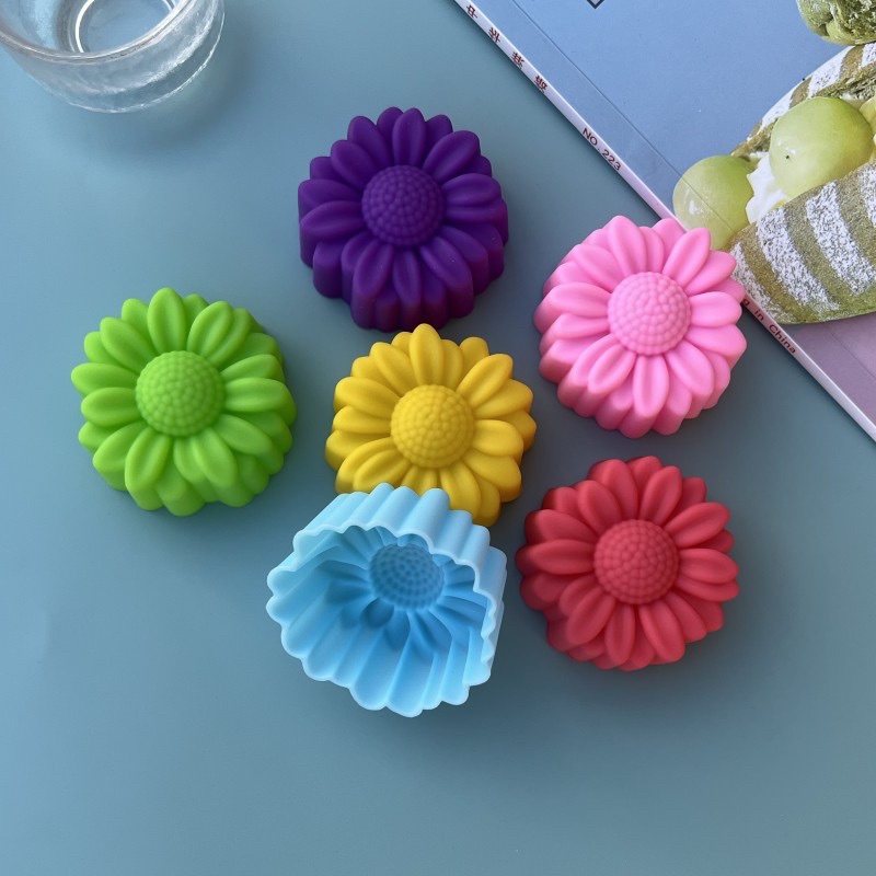 6 Pcs Set Non-Stick Flower Des - مراجعة Soap Making Silicone Molds وسعره