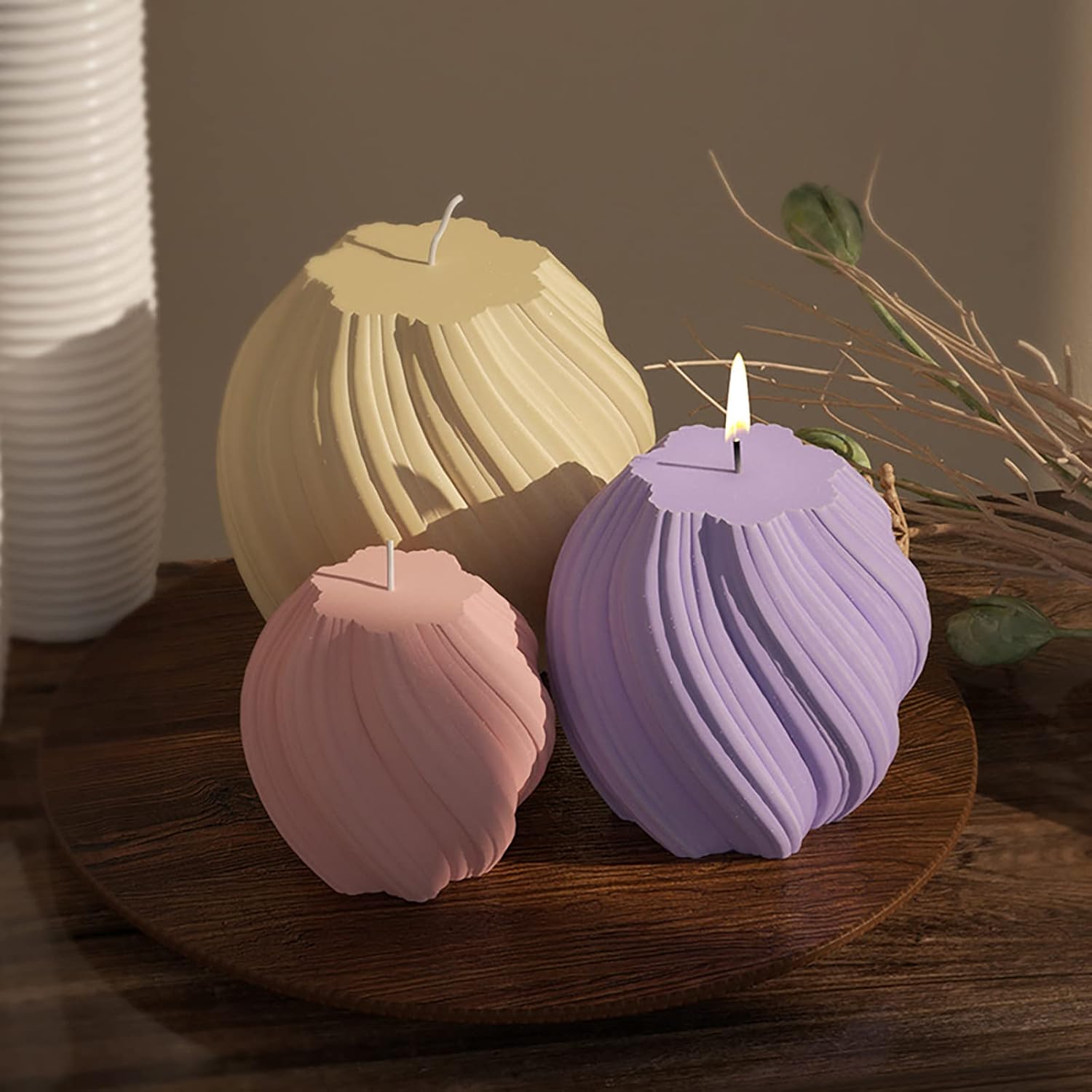 3 Pack Wave Candle Molds - Mul - مراجعة Soap Making In Home وسعره