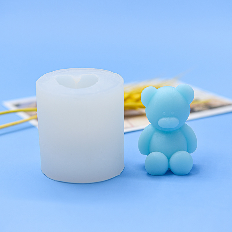 1Pcs Candle Mold Cartoon Bear  - مراجعة Soap Making Designs وسعره