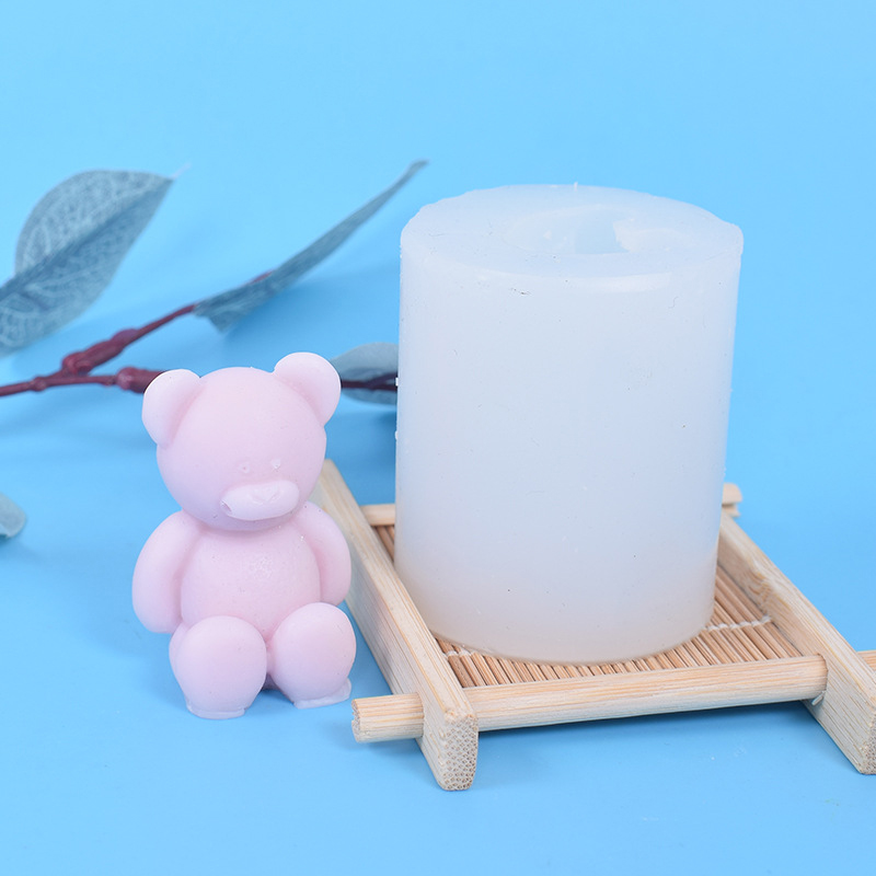 1Pcs Candle Mold Cartoon Bear  - مراجعة Soap Making Designs وسعره