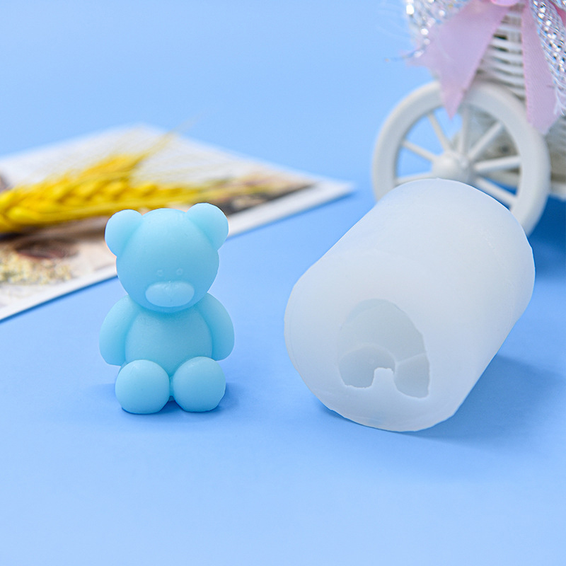 1Pcs Candle Mold Cartoon Bear  - مراجعة Soap Making Designs وسعره