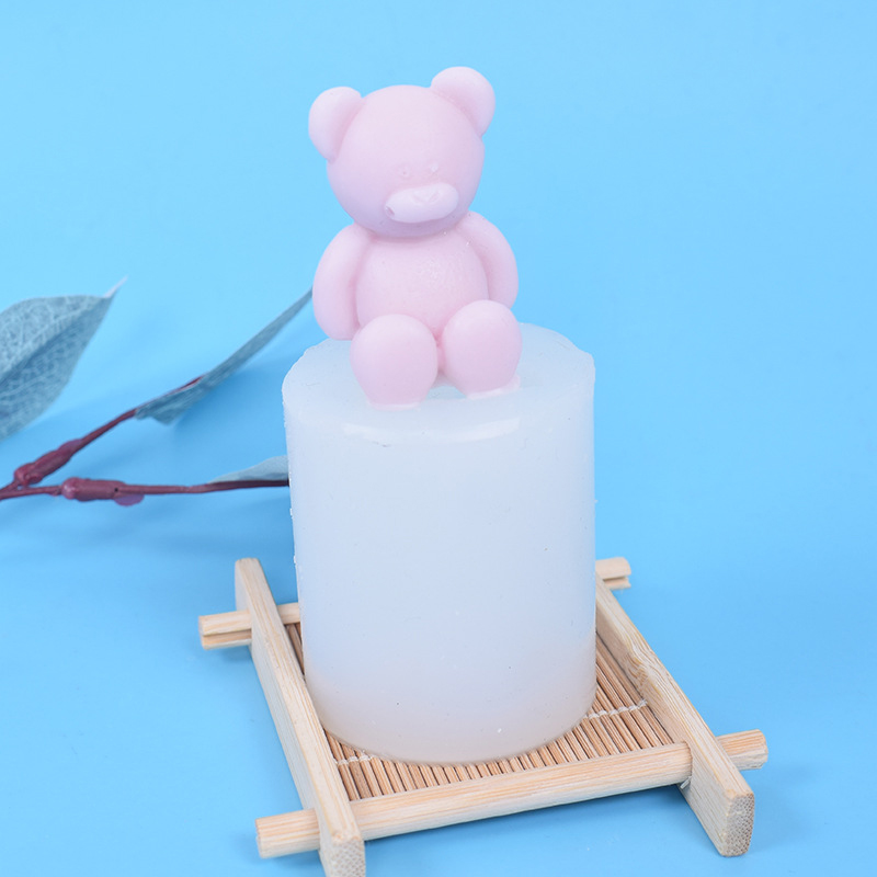 1Pcs Candle Mold Cartoon Bear  - مراجعة Soap Making Designs وسعره
