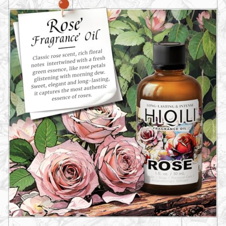 HIQILI Rose Fragrance Oil for  - مراجعة Soap Making In Home وسعره