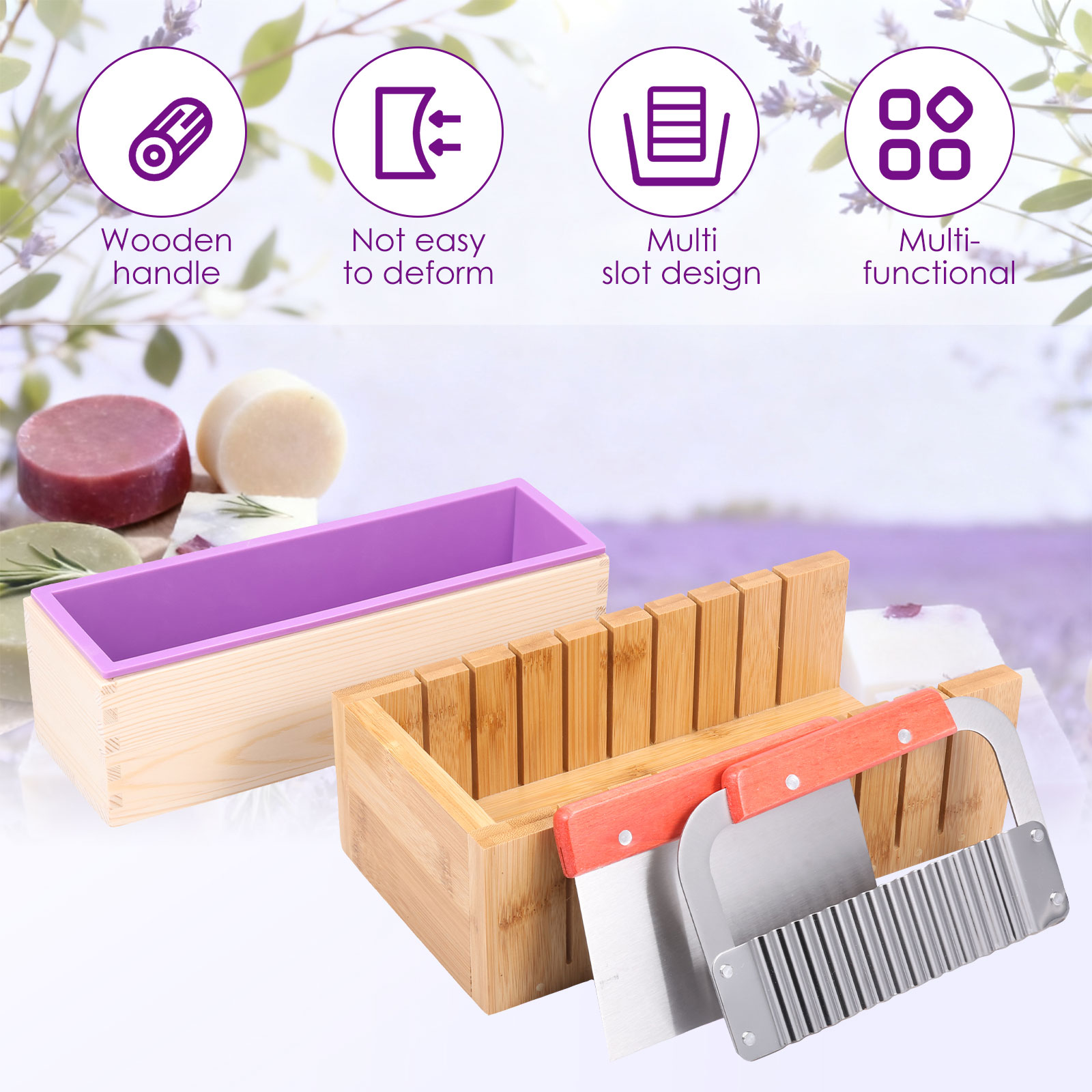 Silicone Soap Mold Flexible Re - مراجعة Soap Making Kit For Beginners وسعره
