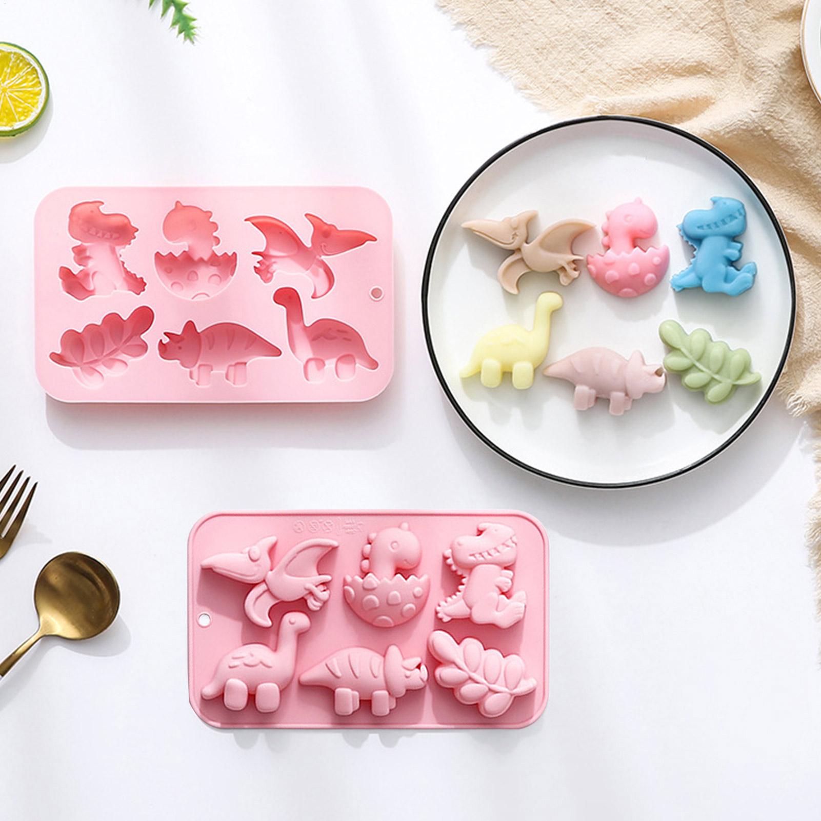 Silicone 6 Cavities Dinosaur J - مراجعة Soap Making Silicone Molds وسعره