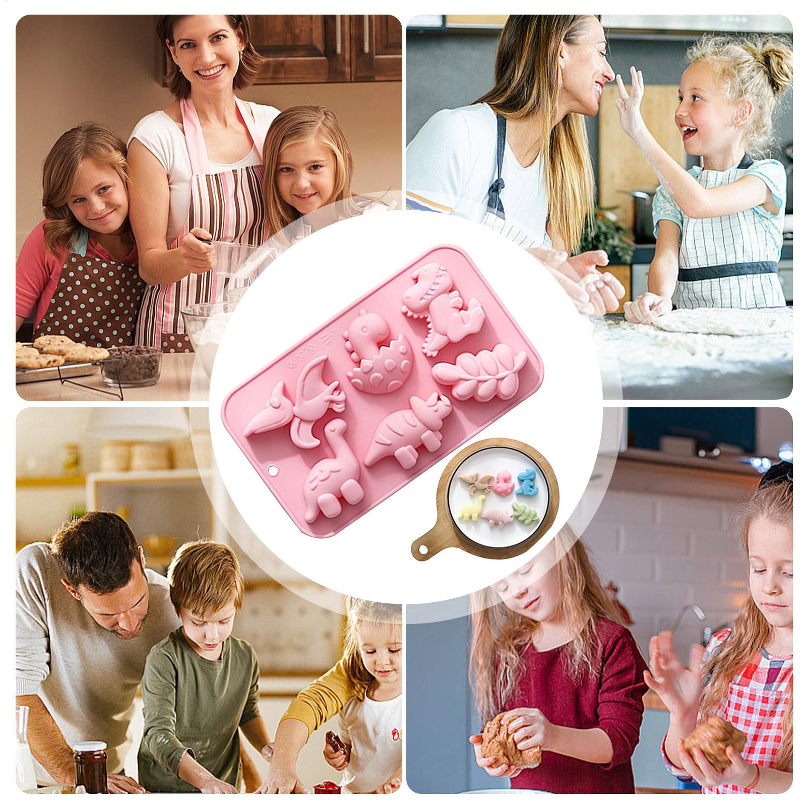 Silicone 6 Cavities Dinosaur J - مراجعة Soap Making Silicone Molds وسعره