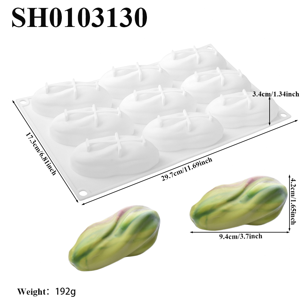 Pistachios Design 1 or 4 or 9- - مراجعة Soap Making Silicone Molds وسعره