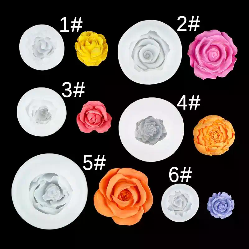 3D Rose Flower Silicone Candle - مراجعة Soap Making Silicone Molds وسعره