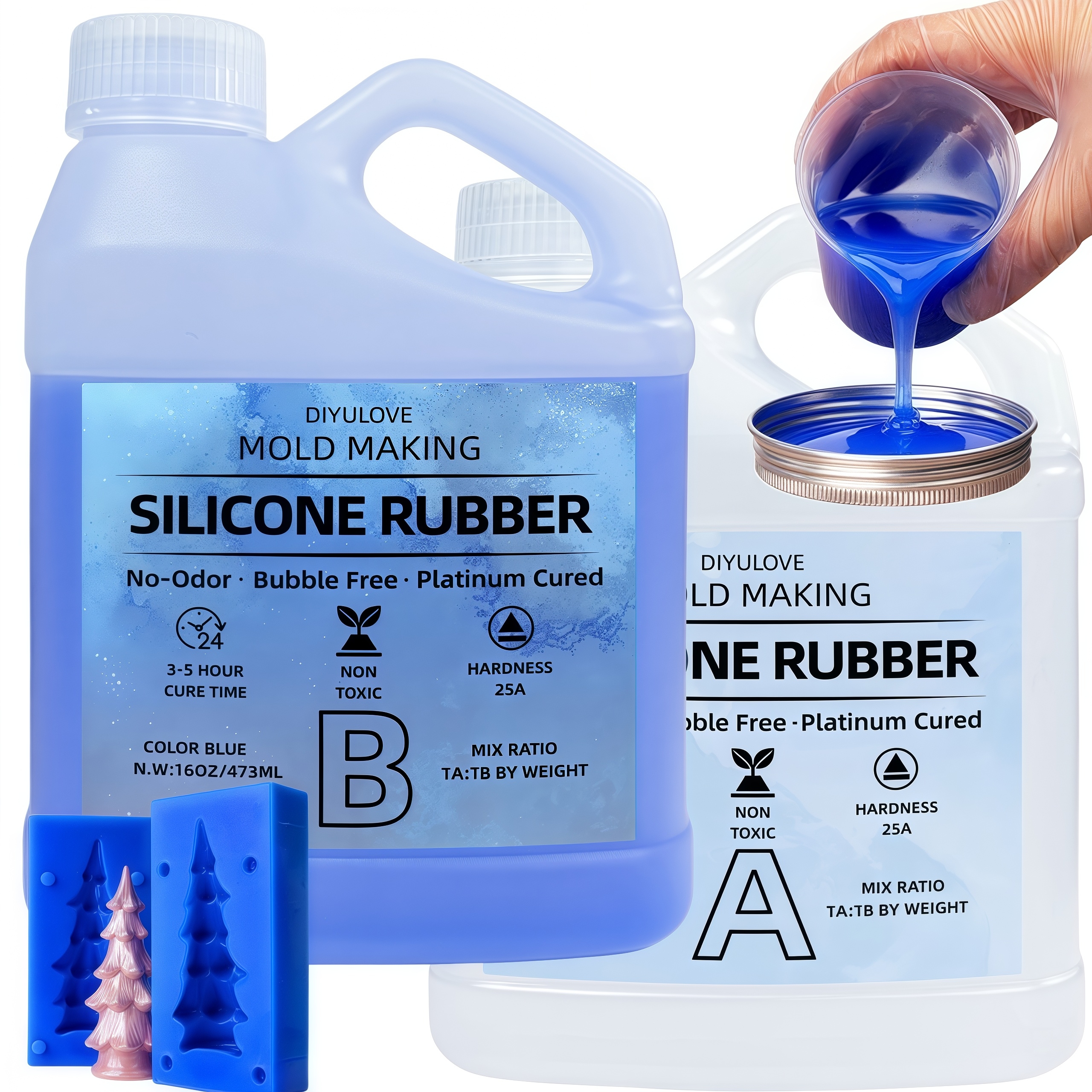 32oz High-Performance Silicone - مراجعة Soap Making Silicone Molds وسعره
