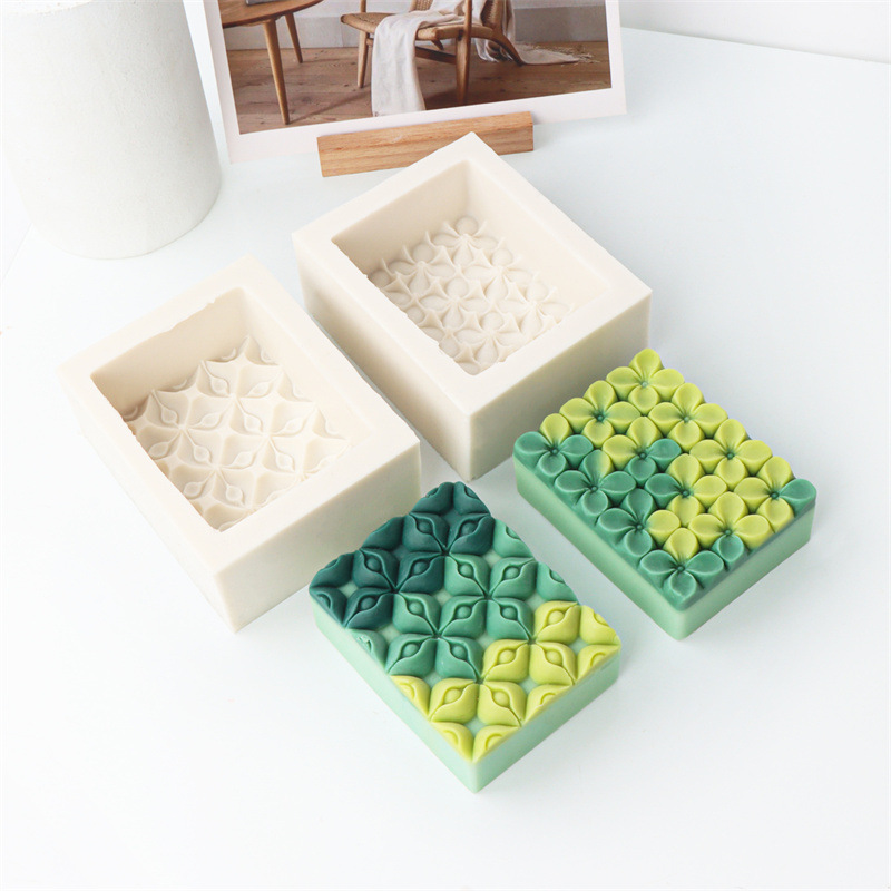 Square Flower Handmade Soap Si - مراجعة Soap Making In Home وسعره